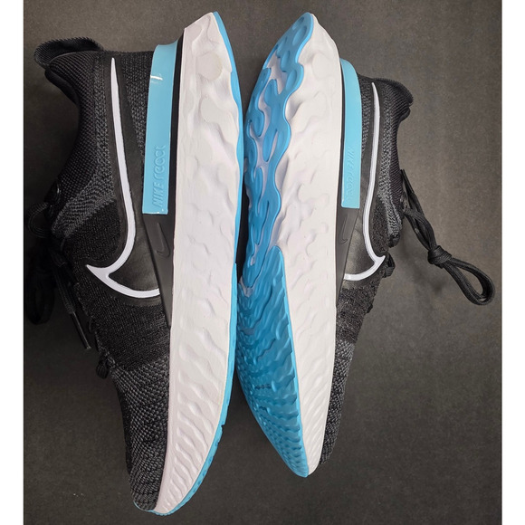 Nike React Infinity Run Flyknit 2 Women Shoes Anthracite Ghost Black Size 6.5 B - Picture 5 of 12